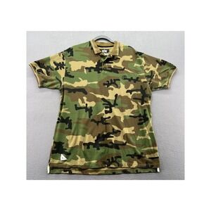 10Deep Camo Polo Shirt Mens Short Sleeve Cotton Pique Green Brown 2XL